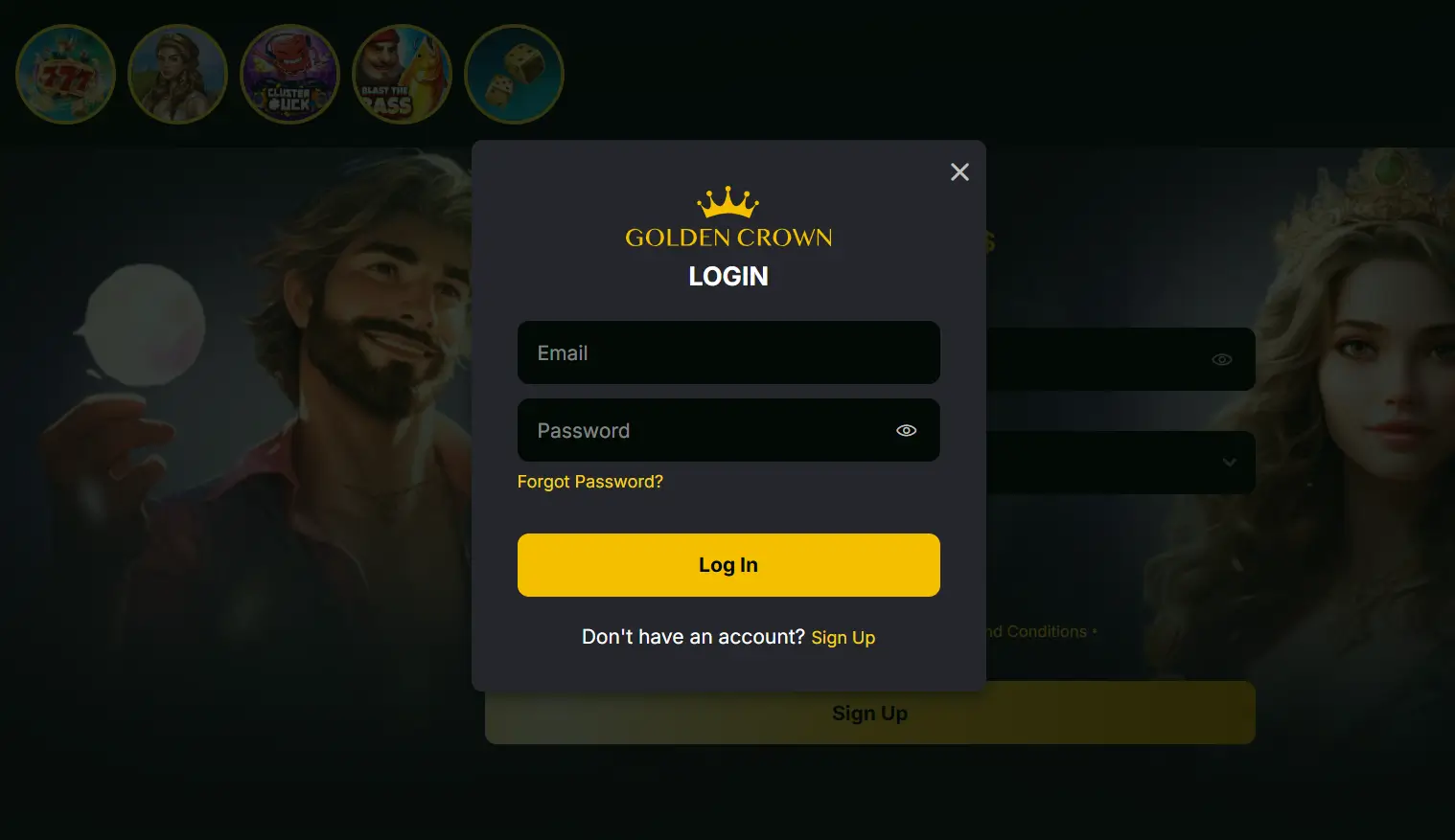 Golden Crown casino login